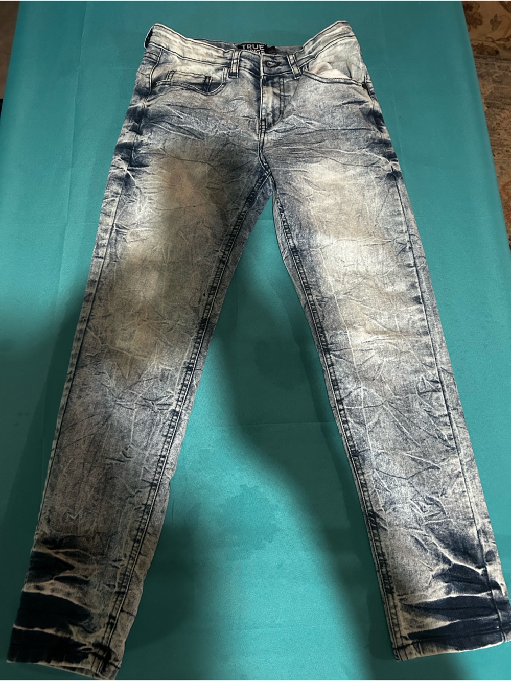 Indigo Women's Acid Wash Blue Jeans